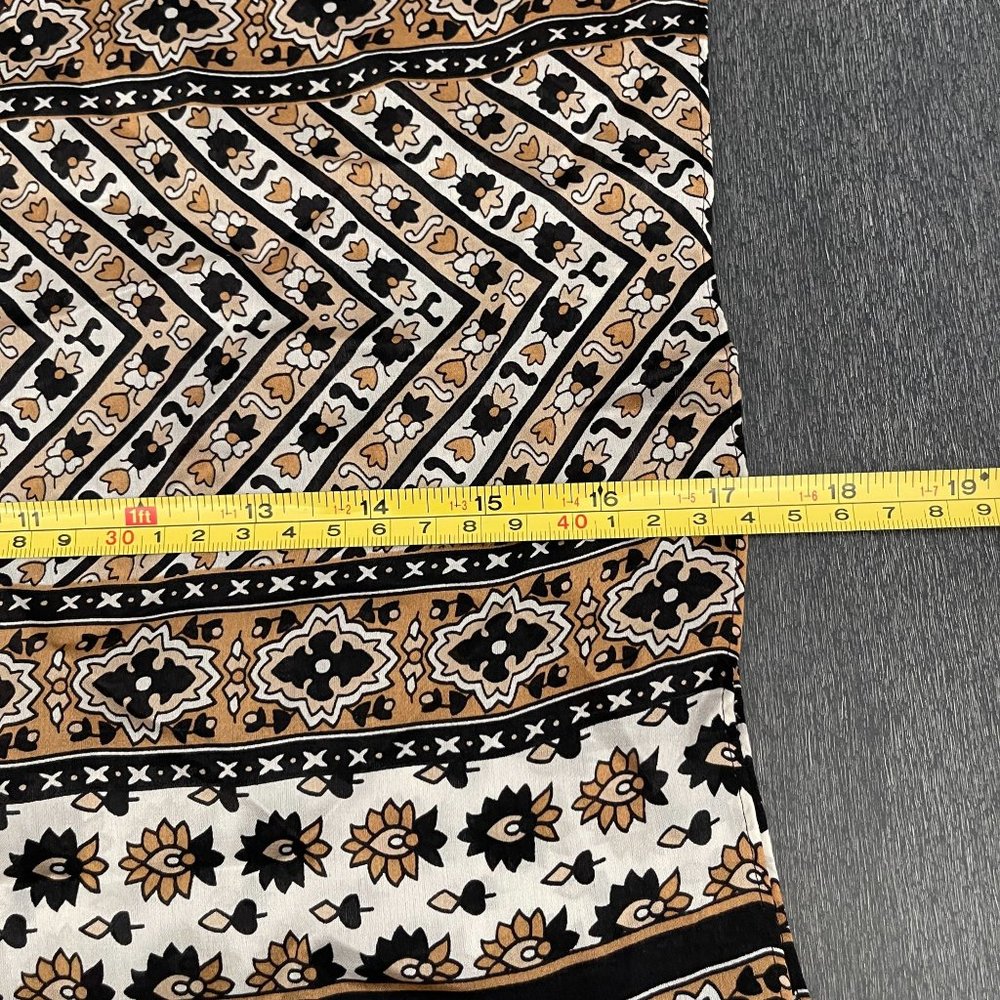 Vince Camuto Brown Silk Scarf 17 x 36 - Picture 5 of 6